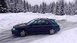 Subaru Impreza gf8 20 85kw snow fun [upl. by Nadirehs]