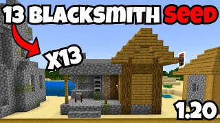 13 Blacksmith Village Seed For Minecraft Bedrock 120 [upl. by Luzader237]