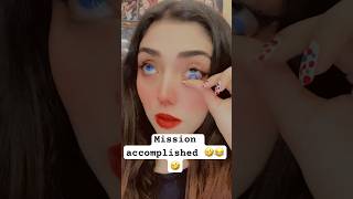 Lens TikTok mission accomplished eyelense makeup [upl. by Leroi]