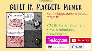 GCSE English Literature William Shakespeares Macbeth Guilt [upl. by Sedrul]