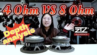 Indepth analysis of 4 ohm and 8 ohm speakers Which is the best choice for you [upl. by Eisyak]