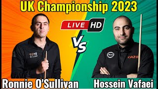 Ronnie OSullivan vs Hossein Vafaei UK Championship 2023 Semifinal Live Match HD [upl. by Marva]