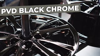 PVD Black Chrome Professional Wheel Restoration Step by Step Walkthrough [upl. by Nomled]