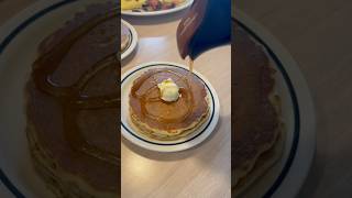 Unlimited ihop pancakesunlimited pancakes food shorts [upl. by Aicenert]