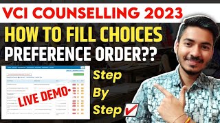 VCI Counselling 2023  Choice Filling Process Step by Step  Choice Filling Order [upl. by Gena532]