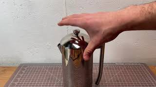 Frieling DoubleWalled French Press Coffee Pot Review PlasticFree [upl. by Longfellow]