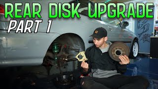 Rear Disk Brake Upgrade For The Civic DIY pt1 [upl. by Ativ182]