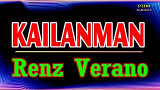 ♫ Kailanman  Renz Verano ♫ KARAOKE VERSION ♫ [upl. by Ayotac]