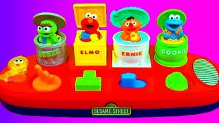 Cookie Monster Singing Pop Up Pals Toy Elmo Ernie Oscar The Muppets Interactive Sesame Street Toys [upl. by Ynnhoj898]