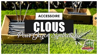 Les Clous  Nos accessoires pour gazon synthétique [upl. by Atinnor]