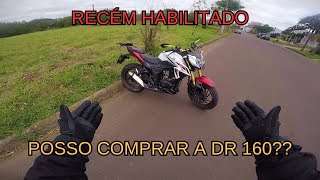 Dá pra ter a DR 160 como PRIMEIRA MOTO É muito pesada DICAS PARA INICIANTES  Motovlog [upl. by Kristianson]