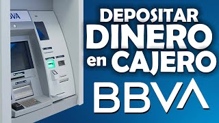 Depositar dinero en cajero BBVA  Fácil  Rápido  Seguro [upl. by Tingley72]