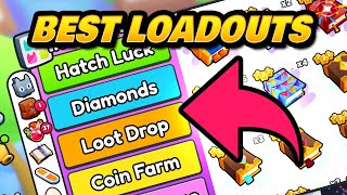 Best Enchant Loadouts in Pet Sim 99 Hatch Luck Diamonds Loot Drops Coins amp Tap Damage [upl. by Kamilah681]