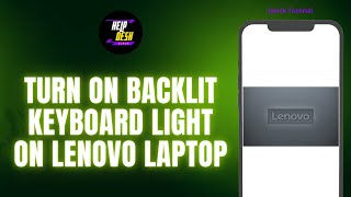 How To Turn On Backlit Keyboard Light On Lenovo Laptop [upl. by Htennek736]