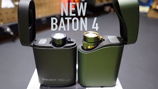 Olight Baton 4 Premium Charging Case vs Baton 3 [upl. by Rotce925]