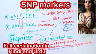 SNP markersMolecular markersFull explaination in Hindi and Urdu [upl. by Illah]