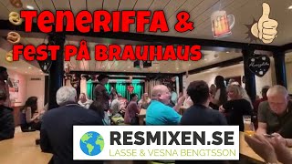 Utforskar Teneriffa och avslutar med allsång amp fest i Brauhaus attans party På kryssning med Aida [upl. by Rolyt]