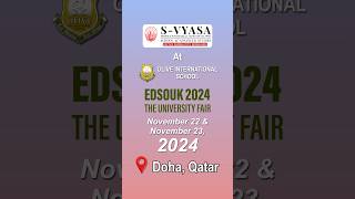 Snippets of SVYASA University at EDSOUK2024  The University Fair Doha 📞 91 9996668116 [upl. by Ayota]