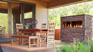 Outdoor Lifestyles Palazzo Gas Fireplace Video [upl. by Sabas]