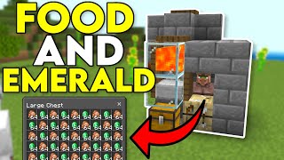 EASY Minecraft 120 Food amp Emerald Farm [upl. by Nnair]