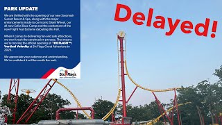 Six Flags Messed Up Again The Flash Vertical Velocity Delayed Until 2025 [upl. by Misti]