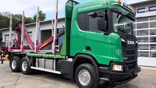 Scania R500 6x4 Holztransporte Kran PENZ 15Z950 aus Baujahr 2019 [upl. by Dyer]