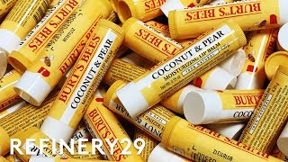 How Burts Bees Lip Balm Is Made  How Stuff Is Made  Refinery29 [upl. by Reldnahc551]