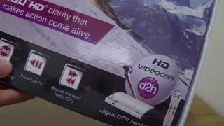 videocon d2h HD set top box Unboxing  videocon d2h hd pack  videocon d2h hd box [upl. by Claus]