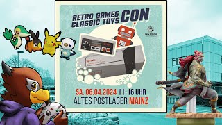 Familienausflug zur RetroGamesCon 2024 Mainz Altes Postlager 060424 [upl. by Eybba]