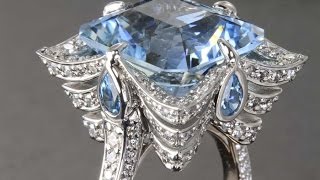 Aquamarine Gemstone Ring  Custom Designed [upl. by Einaffit]