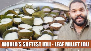 Worlds Softest Idli  Leaf Millet Idli in Hyderabad  Millets Cafe  Combo Millet Idli Just Rs70 [upl. by Ruben]