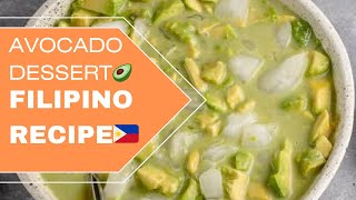 FILIPINO DESSERT RECIPE🇵🇭🥑AVOCADO DESSERT🥑😋 In punjabi JASMEENVLOGS [upl. by Esyned]