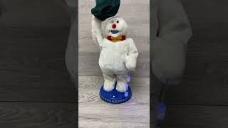 Gemmy Spinning Snowflake Frosty the Snowman Animated Christmas [upl. by Anirres]