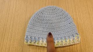 Tuto crochet comment faire un bonnet pour enfants facile [upl. by Yssirk]