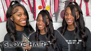 Half Up Half Down Frontal Wig Install  Felicia Ducasse ft Slove hair [upl. by Oilicec]