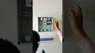 Rooftop Solarpanel inverter amp Ac dc box fitting solarpannel wiring shorts yt viralvideo [upl. by Enyar]