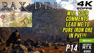 Pax Dei Finding Pure Iron Ore In PvE  Gameplay  RTX 4080 4K p14 [upl. by Nosyla652]