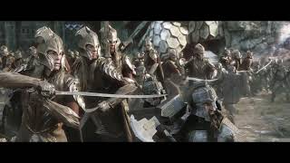 Dwarves and Elves charge on Orcs  The Battle of Five Armies [upl. by Smeaj828]