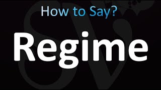 How to Pronounce Regimen correctly [upl. by Brennen]