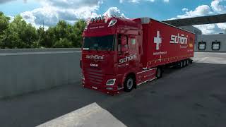 Euro Truck Simulator 2  Schöni TransportCH  DAF XF106  ZürichCH to GenevaCH [upl. by Beshore]