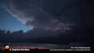 Incredible Supercell Structure and Baseball Size Hail Smashes Windshield [upl. by Modnarb]