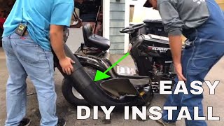 How To Install a Bagger Kit On a Murray MTD Ride On Lawn Mower [upl. by Edrahs]