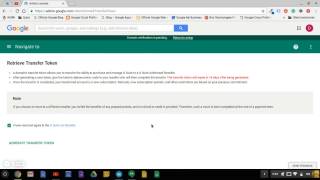 How to generate gsuite Transfer Token [upl. by Brennan945]