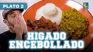 Hígado encebollado con arvejas partidas y arroz  El Gran Chef Famosos [upl. by Airotal653]