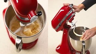 KitchenAid KSM150PSER 5 Quart Artisan Series Tilt Head Stand Mixer Empire Red with Pouring Shield [upl. by Alodie]