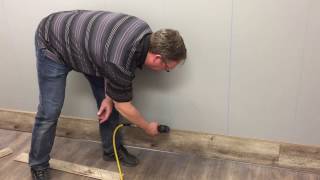 Laminate Flooring Wall Installation [upl. by Animrac316]