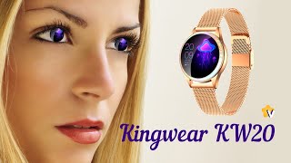 Женские смарт часы Kingwear KW20 распаковка [upl. by Gratt]