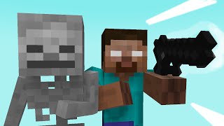 Monster School Running  Part 1 Minecraft Animation [upl. by Venator]