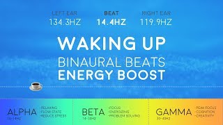 WAKING UP Powerful Binaural Beats ☕ Morning Energy Boost [upl. by Seditsira]