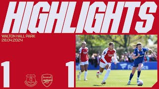 HIGHLIGHTS  Everton vs Arsenal 11  WSL  Russo [upl. by Enaitsirk]